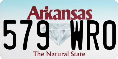 AR license plate 579WRO