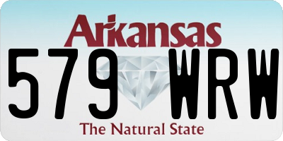 AR license plate 579WRW