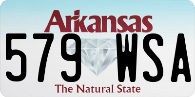 AR license plate 579WSA