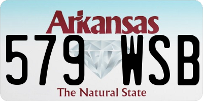 AR license plate 579WSB