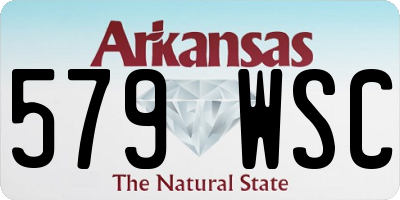 AR license plate 579WSC