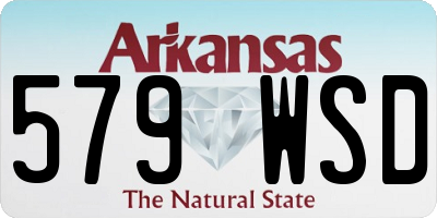 AR license plate 579WSD