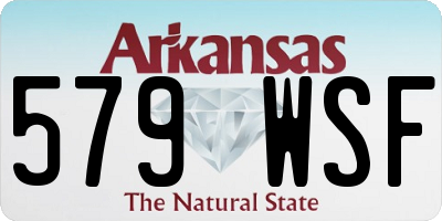 AR license plate 579WSF