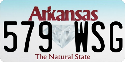 AR license plate 579WSG