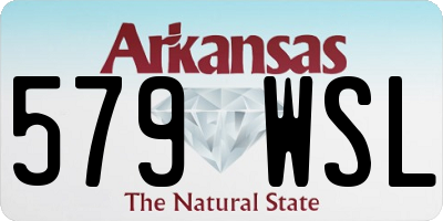 AR license plate 579WSL