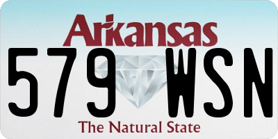 AR license plate 579WSN
