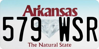 AR license plate 579WSR