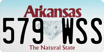AR license plate 579WSS