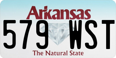 AR license plate 579WST