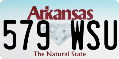 AR license plate 579WSU