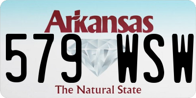 AR license plate 579WSW