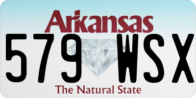 AR license plate 579WSX