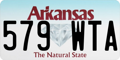 AR license plate 579WTA