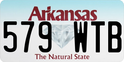 AR license plate 579WTB