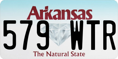 AR license plate 579WTR