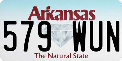 AR license plate 579WUN