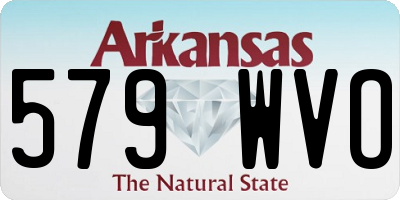 AR license plate 579WVO