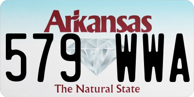 AR license plate 579WWA