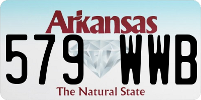 AR license plate 579WWB