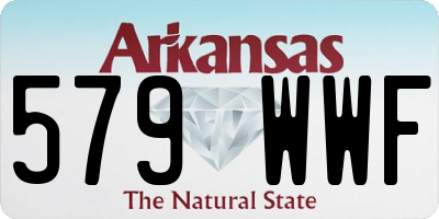 AR license plate 579WWF