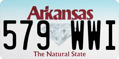 AR license plate 579WWI