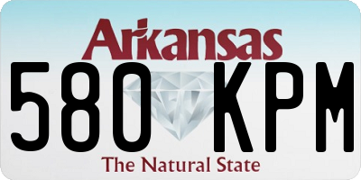 AR license plate 580KPM