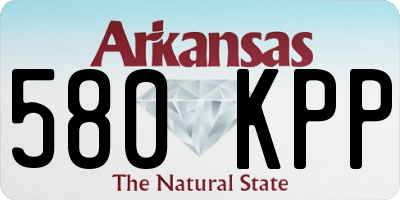 AR license plate 580KPP