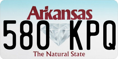 AR license plate 580KPQ