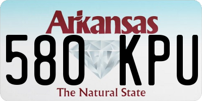 AR license plate 580KPU