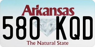 AR license plate 580KQD