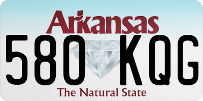 AR license plate 580KQG