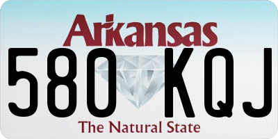 AR license plate 580KQJ
