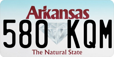 AR license plate 580KQM