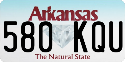 AR license plate 580KQU