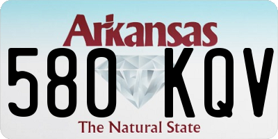 AR license plate 580KQV