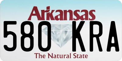 AR license plate 580KRA