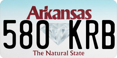 AR license plate 580KRB