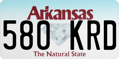 AR license plate 580KRD
