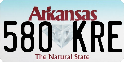 AR license plate 580KRE
