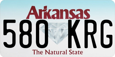 AR license plate 580KRG