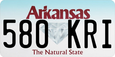 AR license plate 580KRI