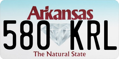 AR license plate 580KRL