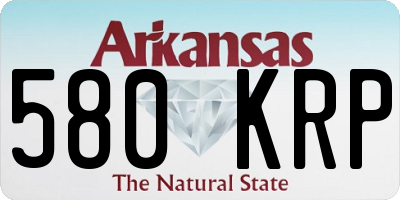 AR license plate 580KRP
