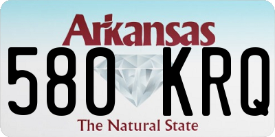 AR license plate 580KRQ