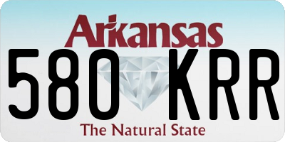 AR license plate 580KRR