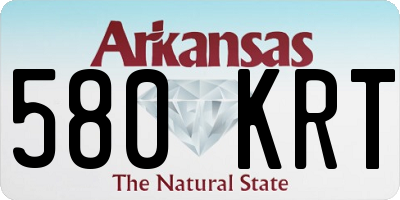 AR license plate 580KRT