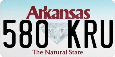 AR license plate 580KRU