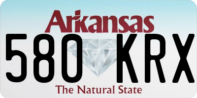 AR license plate 580KRX