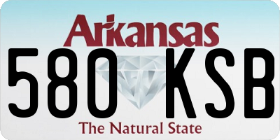 AR license plate 580KSB