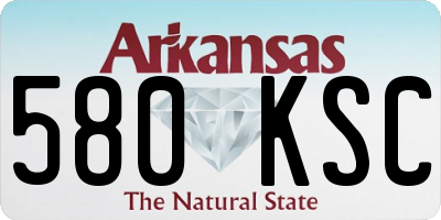 AR license plate 580KSC